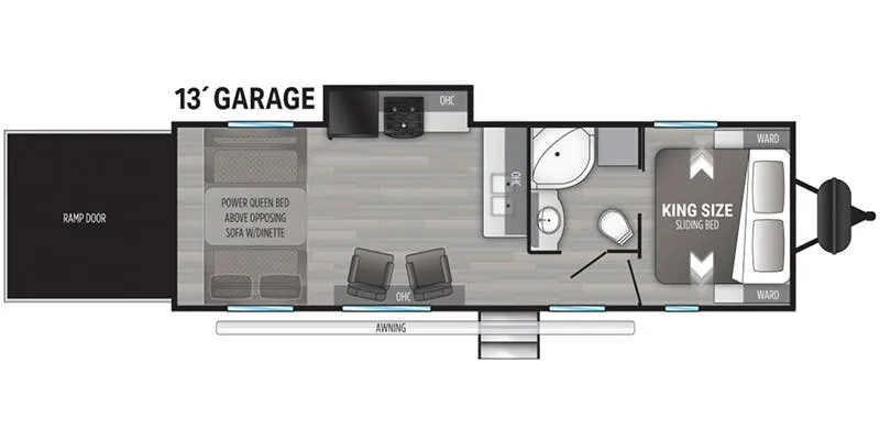 Cruiser RV Stryker ST-2613 floor plan