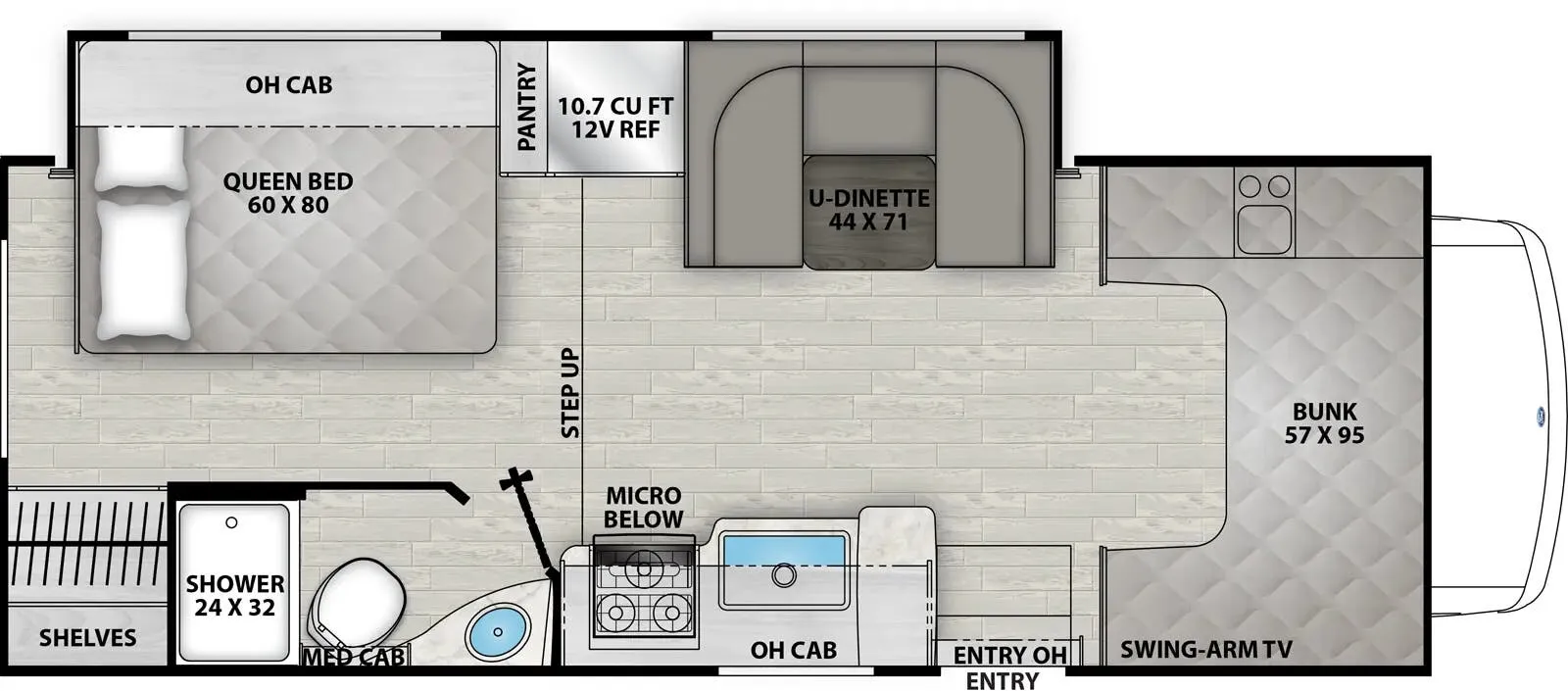 2026 Coachmen Freelander 23FS - Floor plan