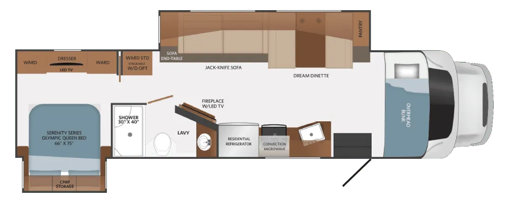 Fleetwood Altitude FS600D 36CS floor plan