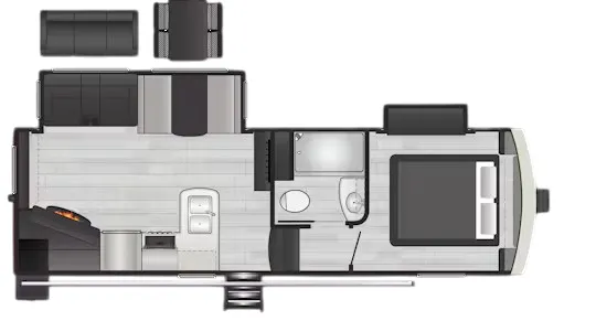 2023 Keystone Arcadia Super Lite 253SLRD floor plan