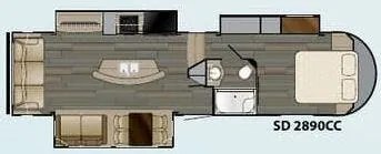 Heartland Sundance 2890 CC floor plan