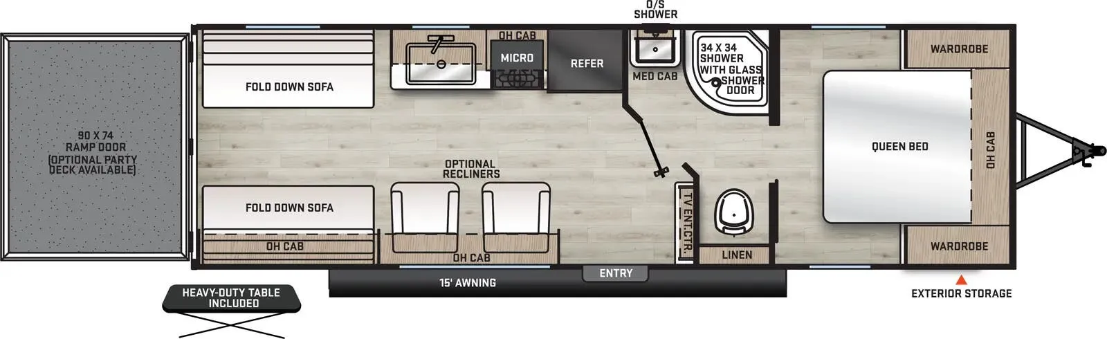 Coachmen Catalina Trail Blazer 26TH floor plan
