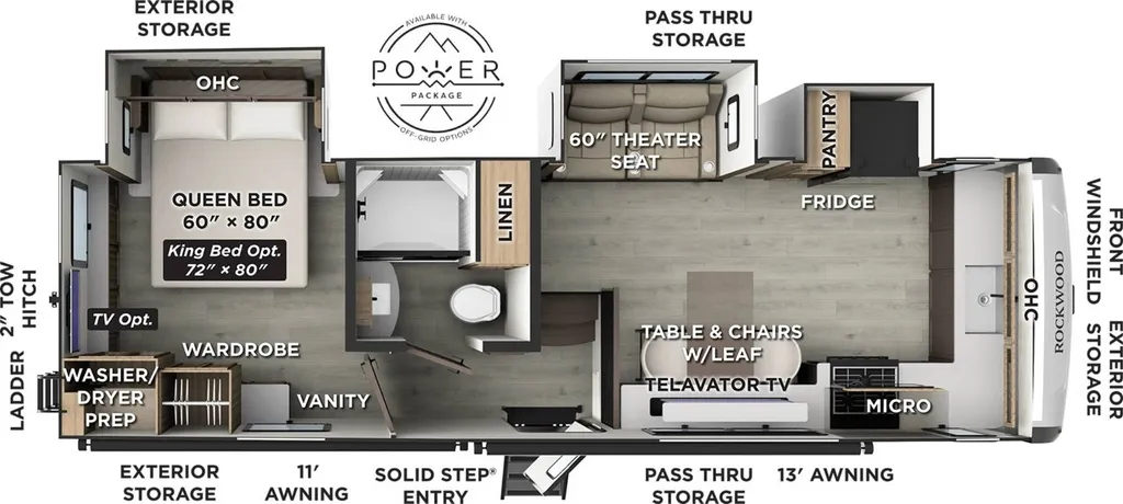 2026 Forest River Rockwood FW 290SFK floor plan