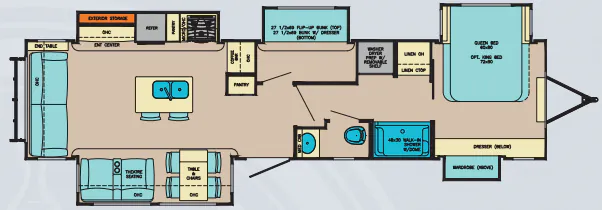 Palomino Columbus Castaway CMT77MB floor plan