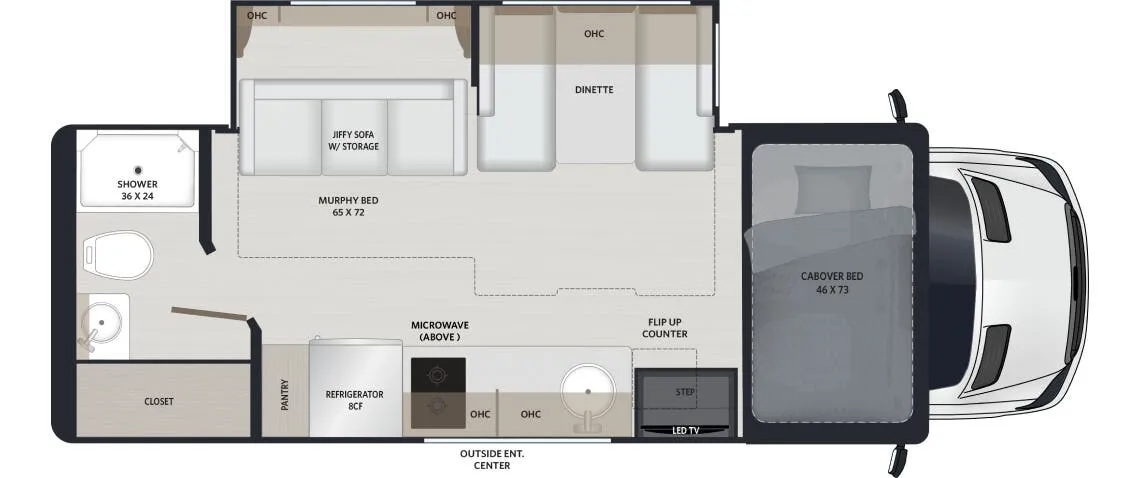 Renegade RV Vienna 25RMC floor plan