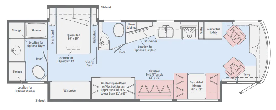 Winnebago Solei 38R floor plan