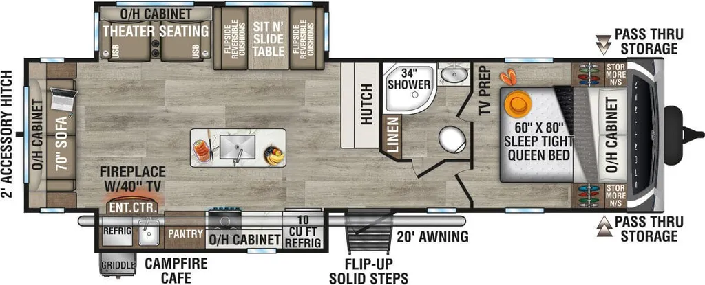 2024 Venture RV SportTrek ST312VIK floor plan