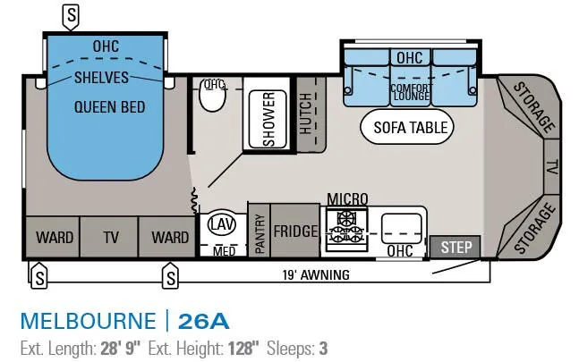 Jayco Melbourne 26A floor plan