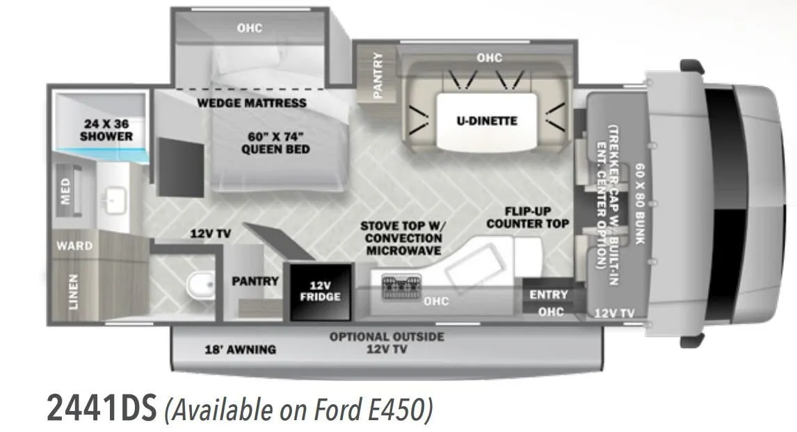 Forest River Forester Classic 2441DS floor plan