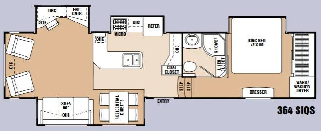 Coachmen Wyoming Summit 364 SIQS floor plan