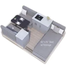 Aliner Scout-Lite Base floor plan