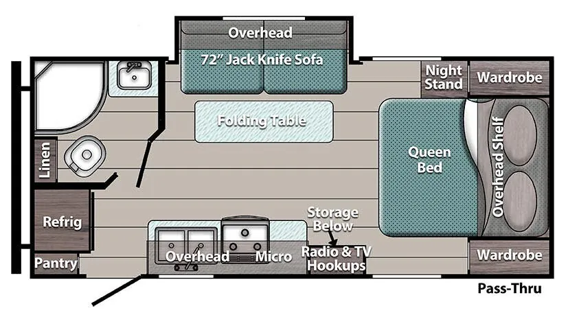 Gulf Stream Conquest Lite Ultra Lite 20RBS floor plan