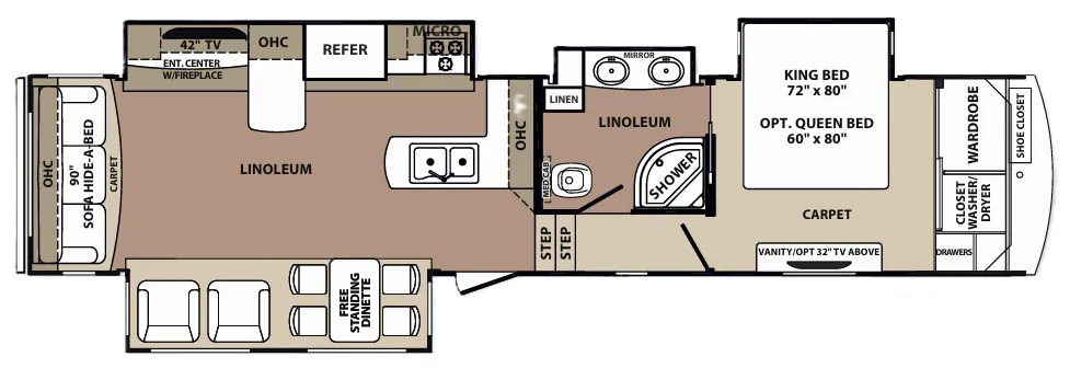 Forest River Blue Ridge 3775RL floor plan