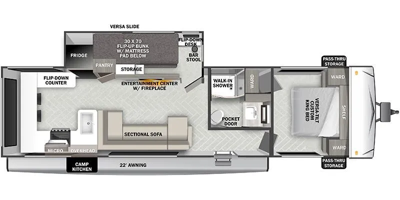 Forest River Wildwood Southwest 29VIEW floor plan