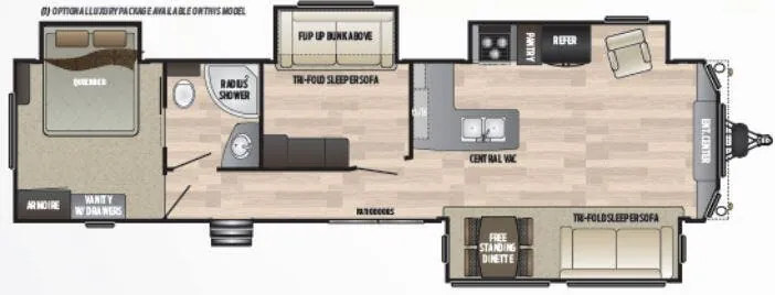 Keystone Retreat 39MBNK floor plan