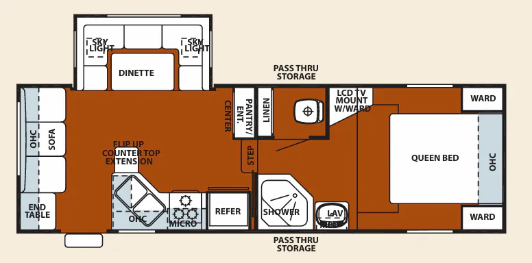 Forest River Cherokee 245L floor plan