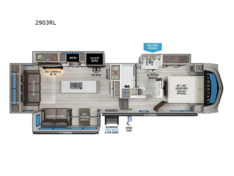 2026 Grand Design Influence 2903RL - Photo 3