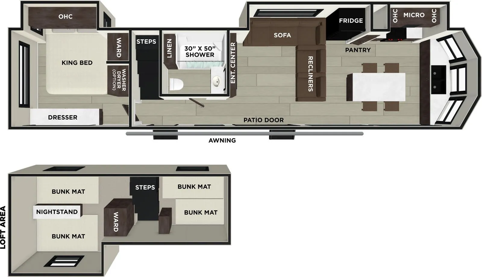 Forest River Wildwood Lodge 40FKP floor plan