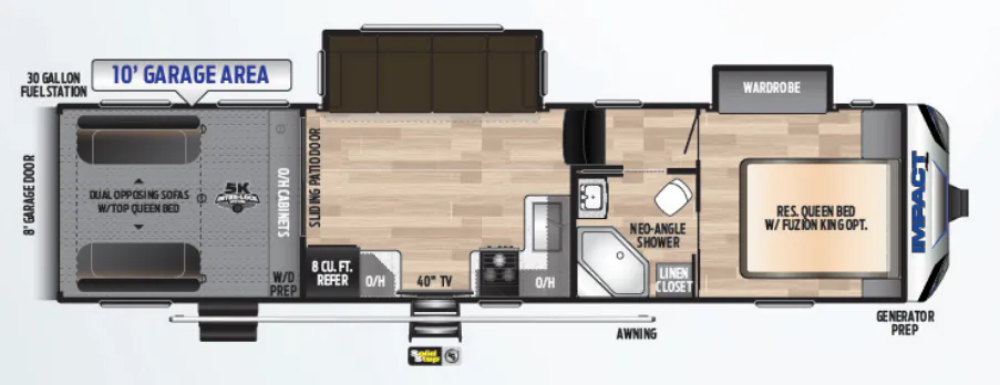 Keystone Impact 311 exterior