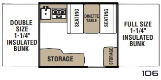 Coachmen Clipper Sport 106 floor plan