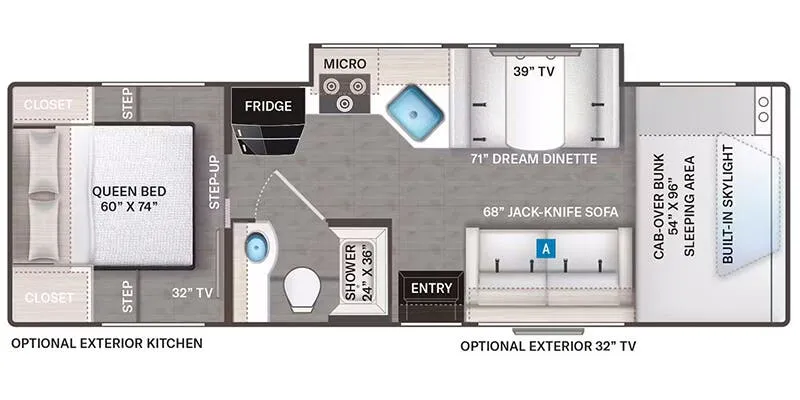 Thor Motor Coach Echelon LC28 floor plan