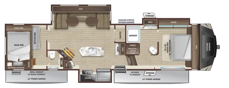 Highland Ridge Open Range Roamer 364BHS floor plan