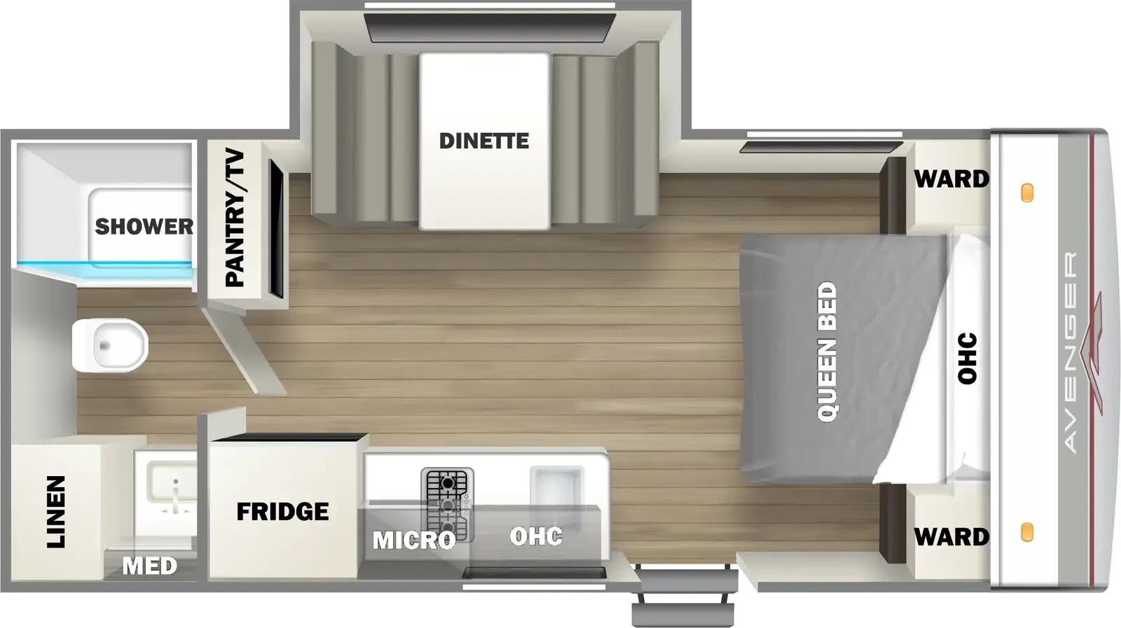 Prime Time Avenger LT 17FQS floor plan