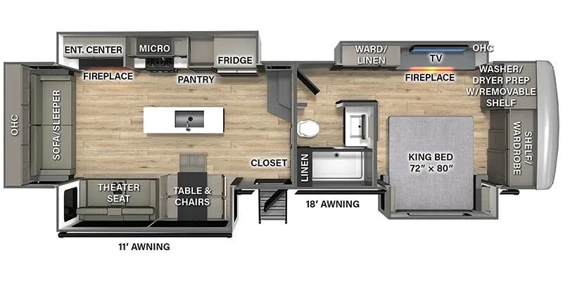 2025 Palomino Columbus 380RL floor plan