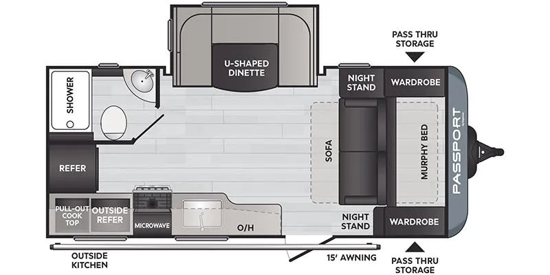 Keystone Passport SL Series 181MK floor plan