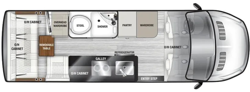 OGV Luxury Coach VTOUR Ford 5RLFTA floor plan