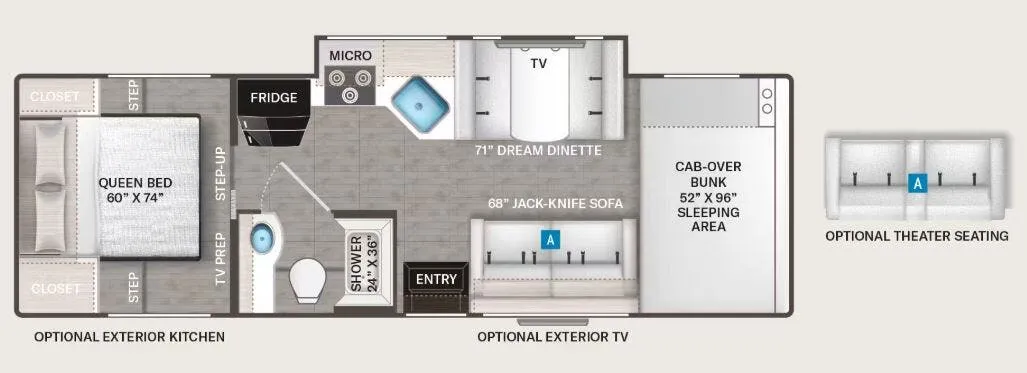 2026 Thor Motor Coach Chateau 28Z - Floor plan