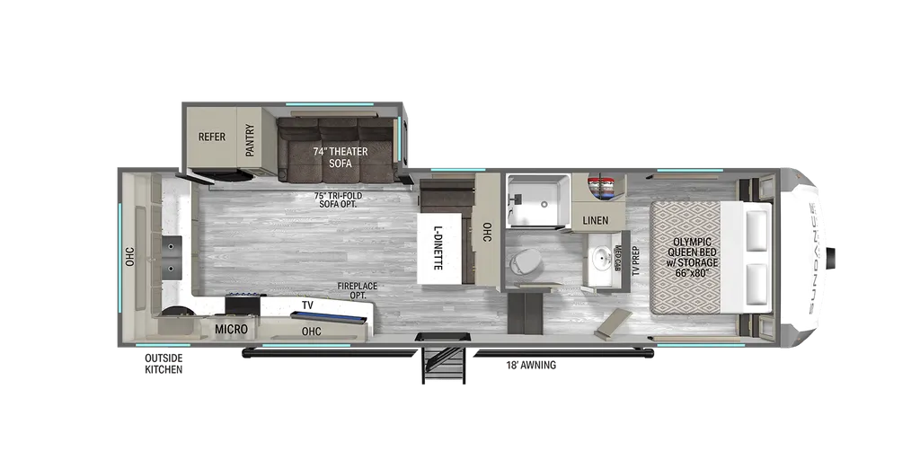 2026 Heartland Sundance 27MLOK floor plan