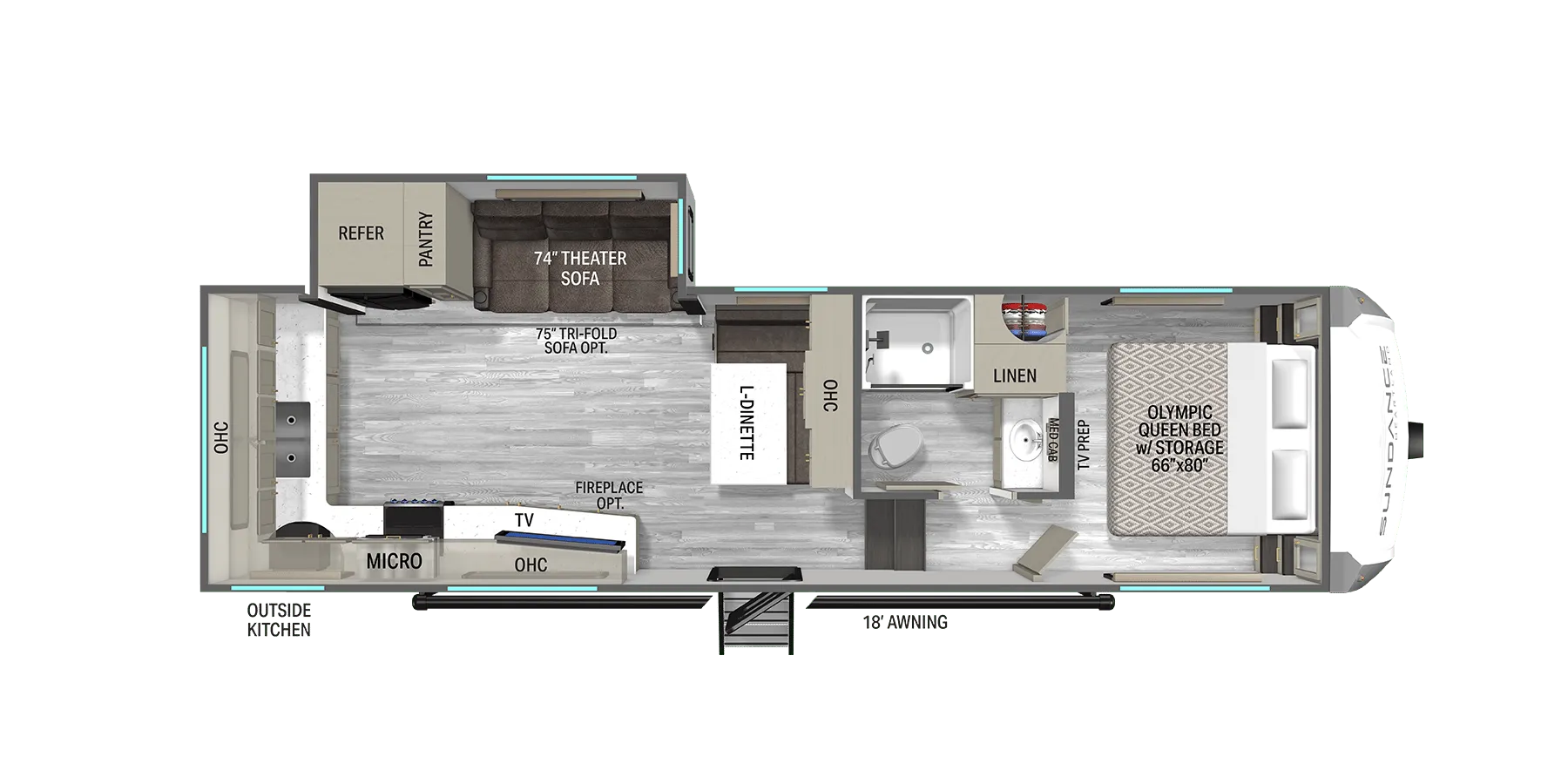 2026 Heartland Sundance 27MLOK - Floor plan