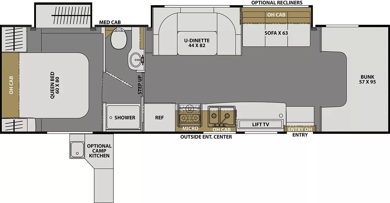 Coachmen Freelander 31MB - Ford 450 floor plan