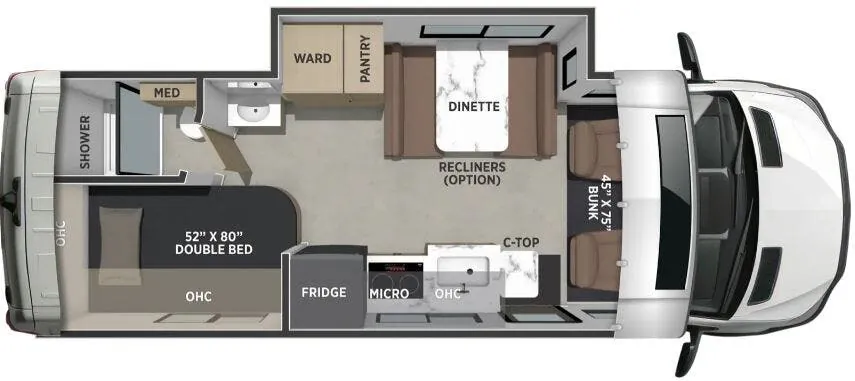 Coachmen Prism 24CB floor plan