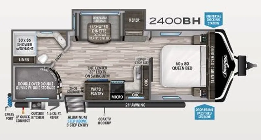 Grand Design Imagine 2400BH floor plan