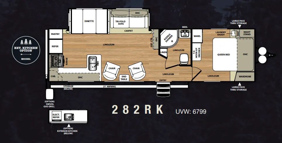 Forest River Salem Hemisphere Lite 282RK floor plan