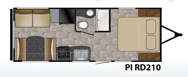 Heartland Pioneer RD210 floor plan