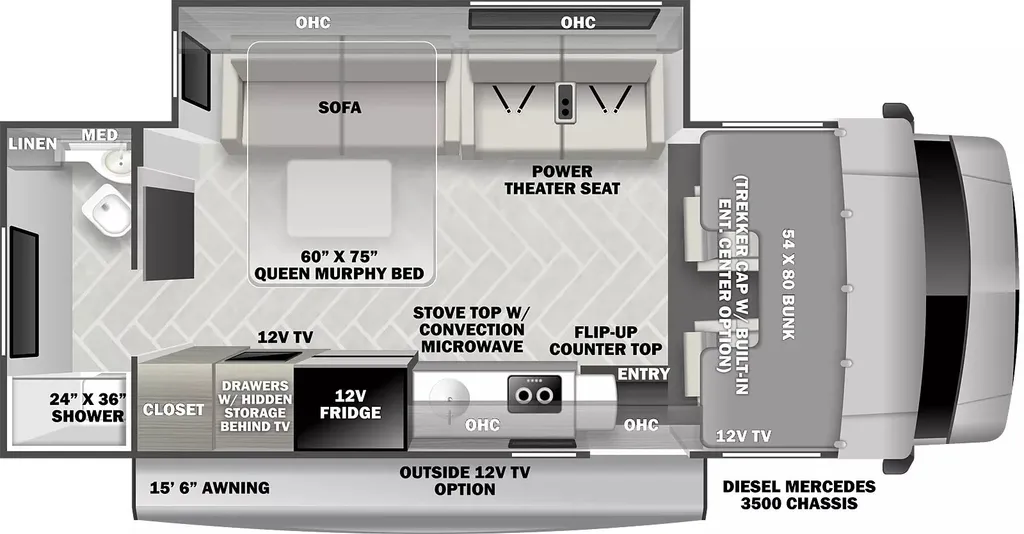 2026 Forest River Forester 2401T floor plan