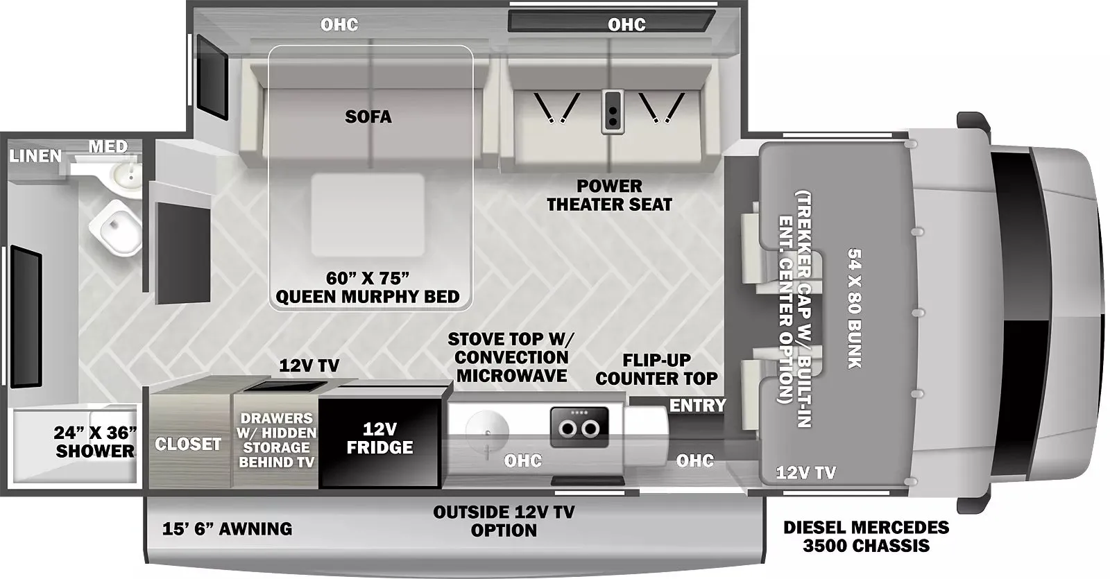 2026 Forest River Forester 2401T - Floor plan