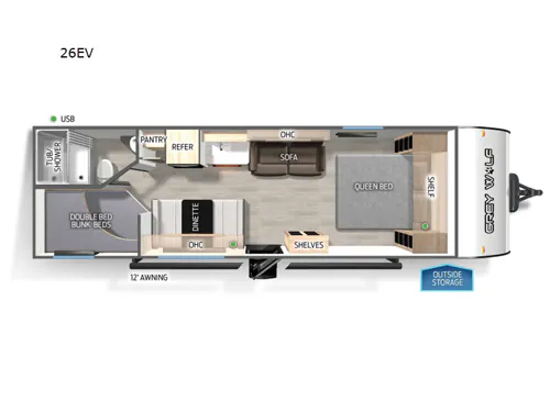2026 Forest River Cherokee Grey Wolf 26EV - Photo 3