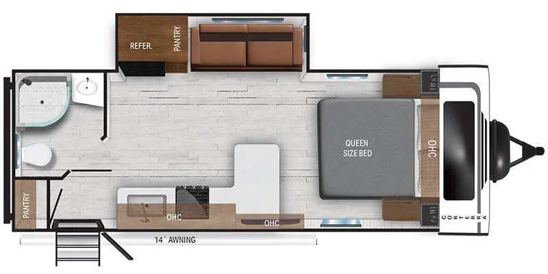 Heartland Corterra 22.1 RB floor plan