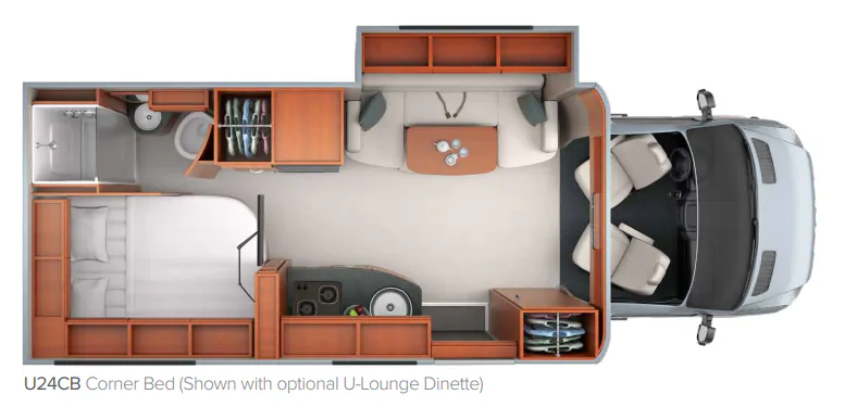 Leisure Travel Unity U24CB floor plan