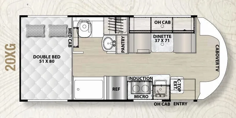 Coachmen Cross Trail Xtreme 20XG floor plan