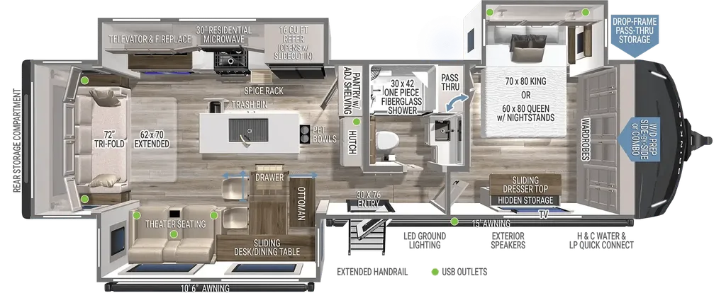 2025 Brinkley Model Z AIR 310 floor plan