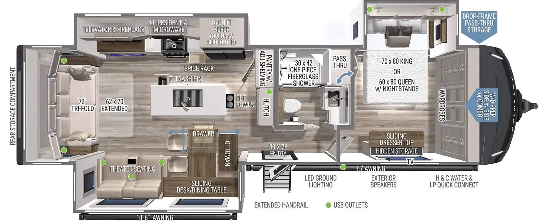 2025 Brinkley Model Z AIR 310 - Floor plan