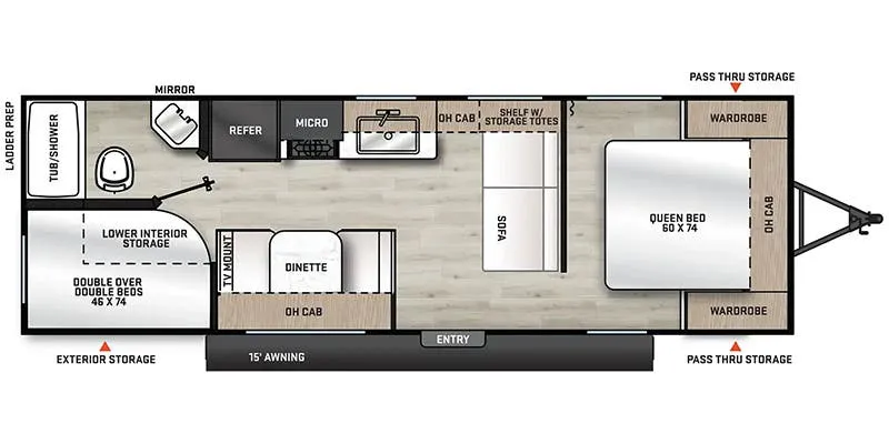 2026 Coachmen Catalina Summit Series 8 261BH floor plan