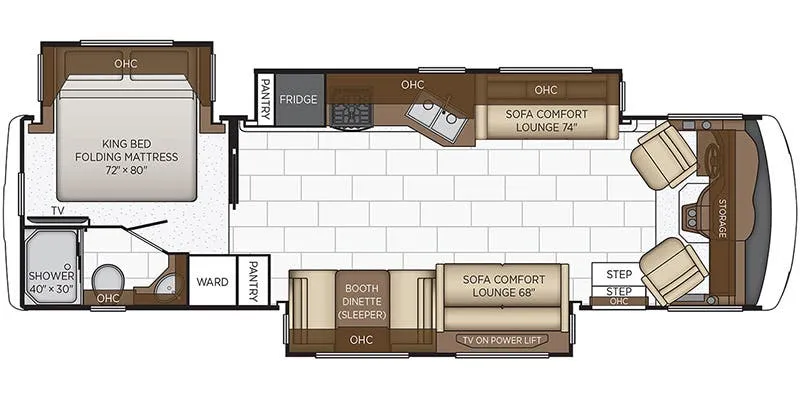 Newmar Bay Star Sport 3316 floor plan