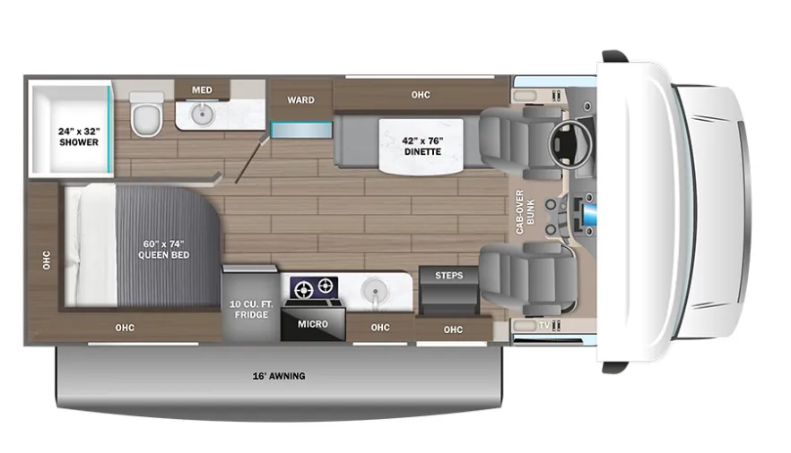 2026 Entegra Coach Odyssey SE 22EF - Floor plan