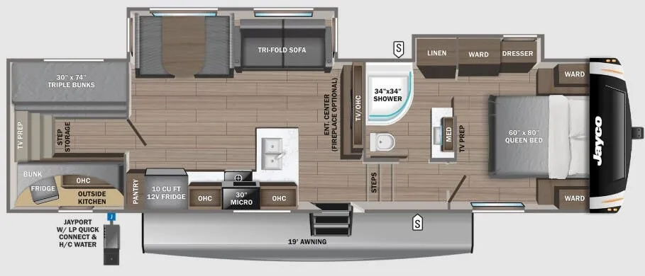 Jayco Eagle 29.5BHOK floor plan